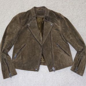 Blank NYC Olive Green Suede Jacket